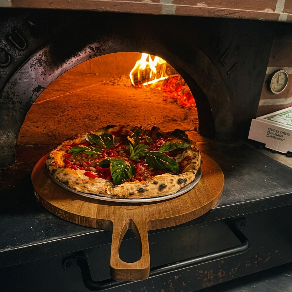 Pizza making process